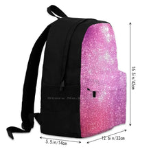 Purple Pink Foam Bubbles Microscope 40x Backpack For Student School Laptop Travel Bag Ink Purple Pink Space Galaxy Solar System