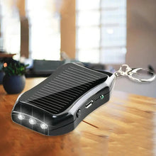 Keychain Emergency Power Banks USB External Solar 950mAH Fast Charging Power Supply Universal with 3 LED Light for Hiking Travel