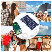 2W 5V Solar Cell Panel USB Battery Charger Solar Charging Panel Waterproof Phone Power Bank for Camping Backpacking Hiking