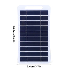 2W 5V Solar Cell Panel USB Battery Charger Solar Charging Panel Waterproof Phone Power Bank for Camping Backpacking Hiking