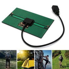 5.5W Portable Solar Panel Small Solar Power Bank USB Solar Charger Survival Gear For Outdoor CampinG External Power Bank For