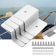 Rust Free Solar Power Panel Mounting Brackets Z Holder Aluminum Alloy Support Hardware for RV Boat Motor Home Flat Roof