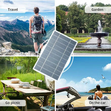 1pc Portable Solar Panel 5V 2W Solar Plate Waterproof Solar Charger with USB Safe Charge Stabilize Battery Charger