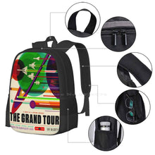 The Grand Tour-/ Jpl Travel Poster Fashion Pattern Design Travel Laptop School Backpack Bag Probe Planets Solar System Space