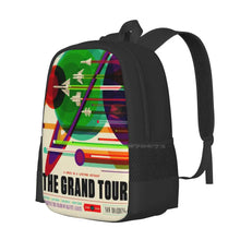 The Grand Tour-/ Jpl Travel Poster Fashion Pattern Design Travel Laptop School Backpack Bag Probe Planets Solar System Space