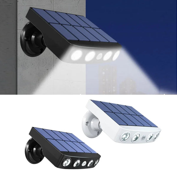 Solar Powered Led Wall Light Outdoor Motion Sensor Waterproof Lighting for Garden Path Garage Yard Street Lamps