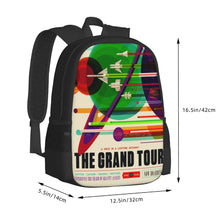 The Grand Tour-/ Jpl Travel Poster Fashion Pattern Design Travel Laptop School Backpack Bag Probe Planets Solar System Space