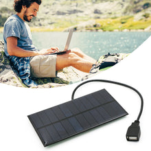 5.5W Portable Solar Panel Small Solar Power Bank USB Solar Charger Survival Gear For Outdoor CampinG External Power Bank For